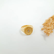 Load image into Gallery viewer, Ring Big Signet Evil Eye