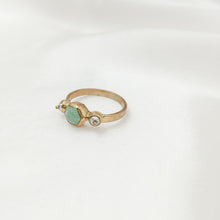 Load image into Gallery viewer, Ring Antique Turquoise Hexagon