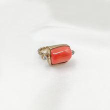 Load image into Gallery viewer, Ring Antique Red Coral