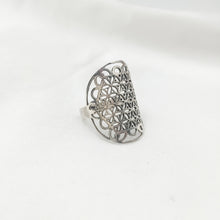 Load image into Gallery viewer, Ring Flower of Life Mandala