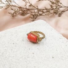 Load image into Gallery viewer, Ring Antique Red Coral