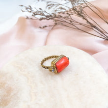Load image into Gallery viewer, Ring Antique Red Coral