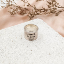 Load image into Gallery viewer, Ring Quote Big Silver M
