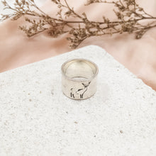 Load image into Gallery viewer, Ring Quote Big Silver M