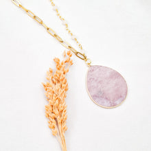 Load image into Gallery viewer, Necklace Flat Teardrop with Instachain
