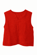 Load image into Gallery viewer, Cotton Crepe Gauze Sleeveless Shirt
