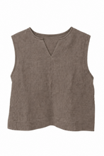 Load image into Gallery viewer, Cotton Crepe Gauze Sleeveless Shirt
