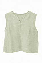 Load image into Gallery viewer, Cotton Crepe Gauze Sleeveless Shirt
