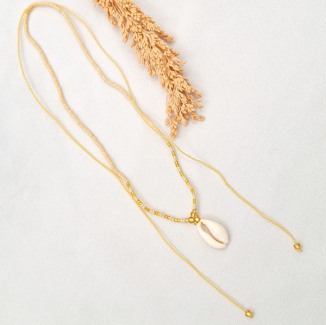 Necklace Miyuki With Cowrie ON SALE