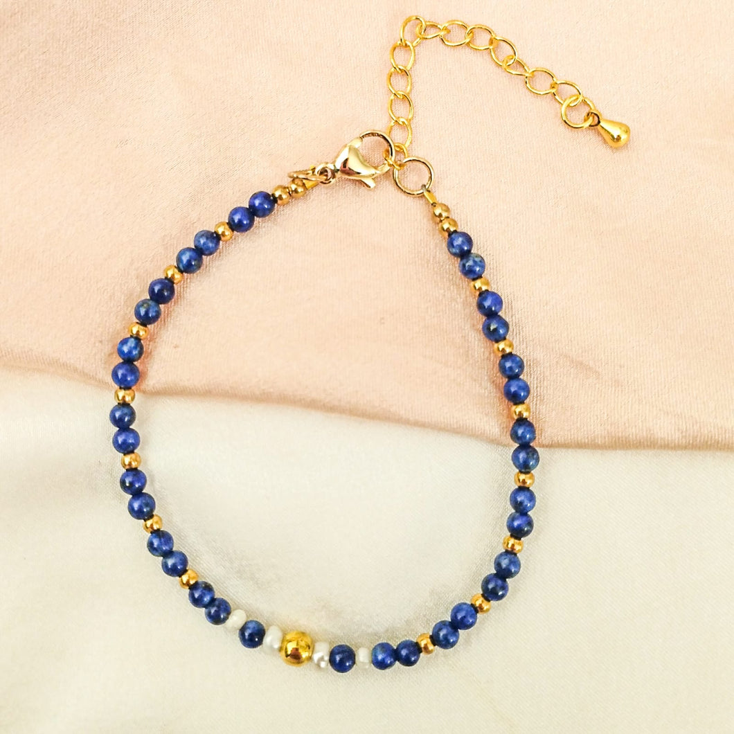 Bracelet Beads Gemstone & Dot