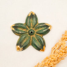 Load image into Gallery viewer, Brass Incense Holder Flower Bali

