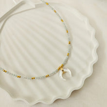Load image into Gallery viewer, Necklace Gemstone with Moon
