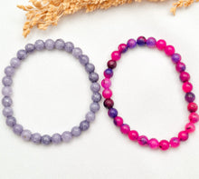 Load image into Gallery viewer, Bracelet Elastic Agate 6mm
