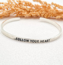 Load image into Gallery viewer, Bracelet Brass Quote 15 Cm
