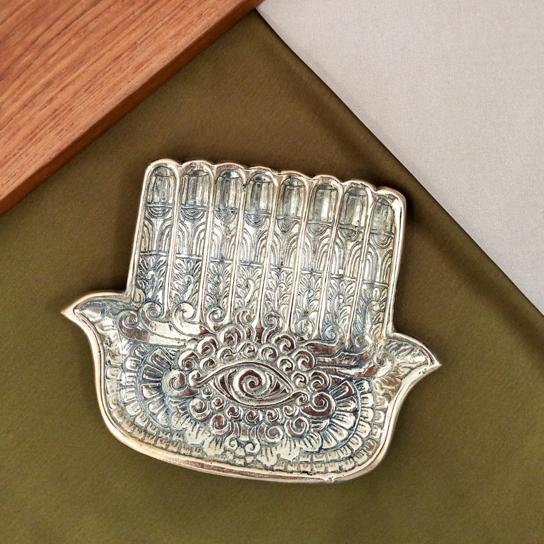 Plate Brass Trinket Tray Double Hand