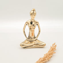 Load image into Gallery viewer, Brass Decor Meditating Yoga
