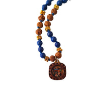 Load image into Gallery viewer, Necklace Yoga Rudragsha Pearl With Leather
