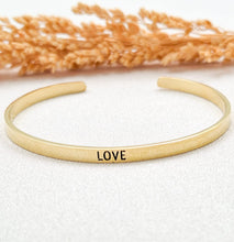 Load image into Gallery viewer, Bracelet Brass Quote 15 Cm
