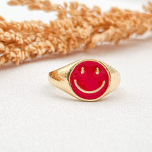 Load image into Gallery viewer, Ring Enamel Smile
