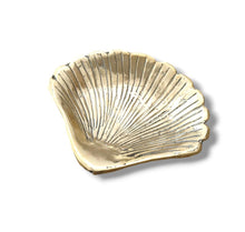 Load image into Gallery viewer, Plate Brass Trinket Tray Shell Mermaid
