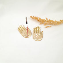 Load image into Gallery viewer, Brass Incense Holder Hand
