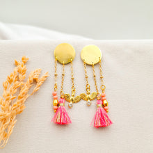 Load image into Gallery viewer, Earring Stud Circle and Charm
