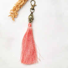 Load image into Gallery viewer, Keychain Tassel Buddha Head Small
