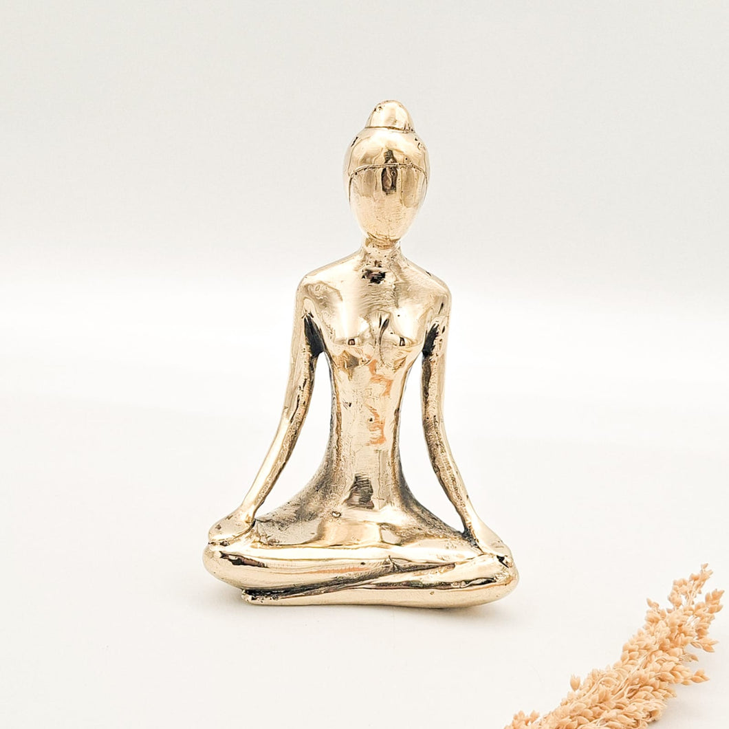 Brass Decor Meditating Yoga