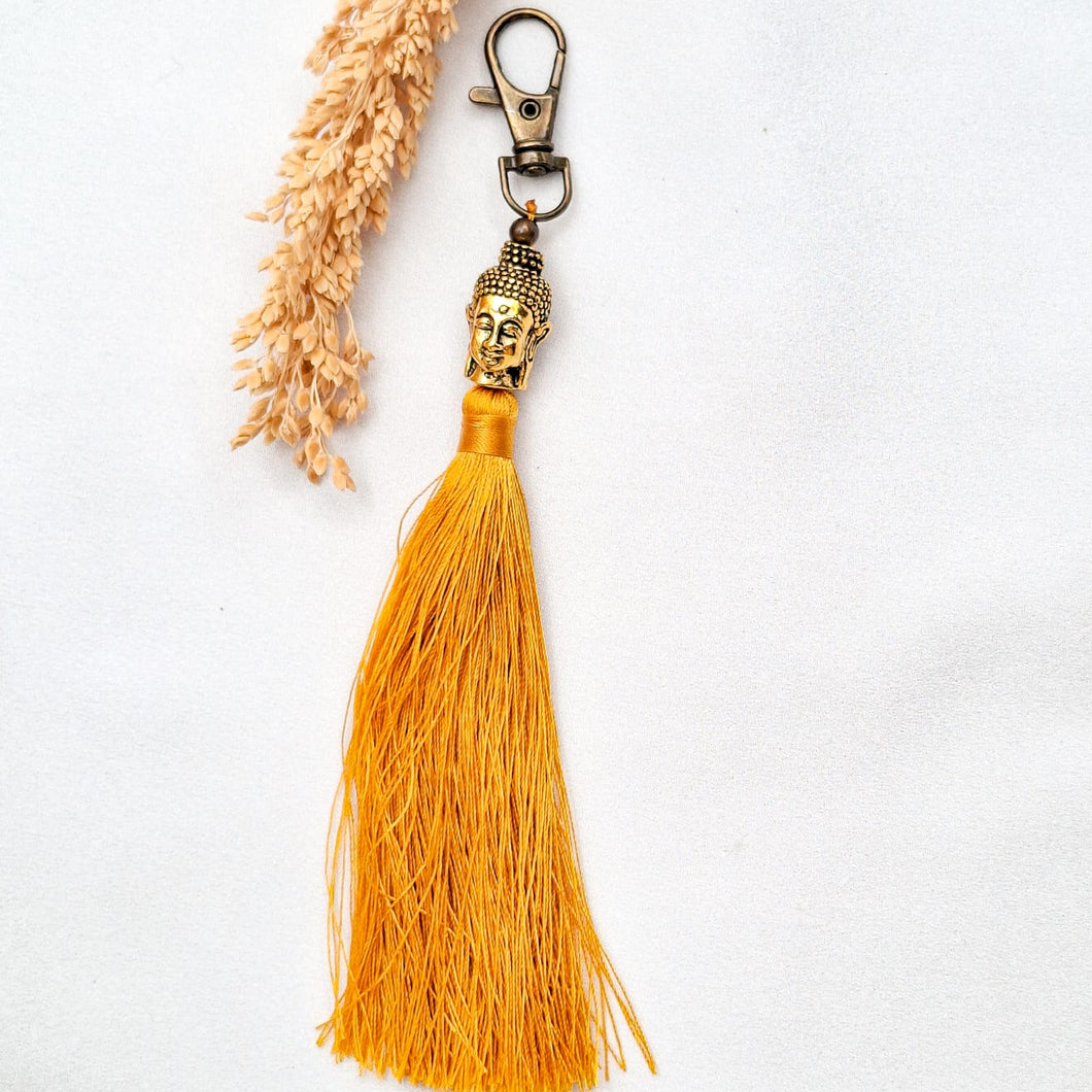 Keychain Tassel Buddha Head Small