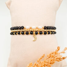 Load image into Gallery viewer, Bracelet Set Moon and Pearls
