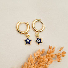 Load image into Gallery viewer, Earring Hoop Enamel Star
