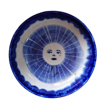 Load image into Gallery viewer, Antique Bowl Blue Painted
