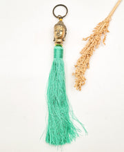Load image into Gallery viewer, Keychain Tassel Budha Head
