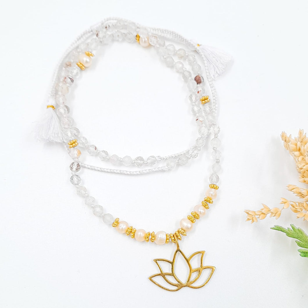 Necklace Yoga Lotus Wire