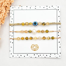 Load image into Gallery viewer, Bracelet Set Eyes and Stone
