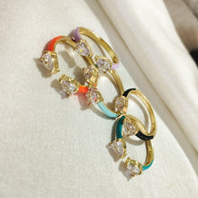 Load image into Gallery viewer, Ring Enamel Crystal
