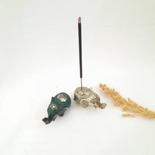 Load image into Gallery viewer, Brass Incense Holder Elephant
