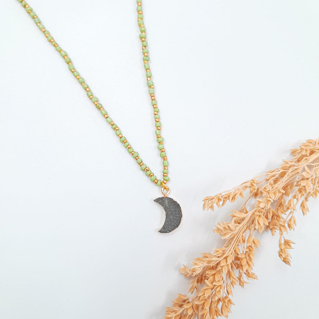 Necklace Mini Beads and Drusy