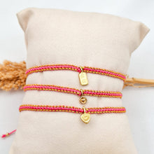 Load image into Gallery viewer, Bracelet Simple Macrame Golden Charm
