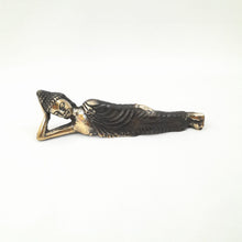 Load image into Gallery viewer, Brass Decor Sleeping Buddha Mini
