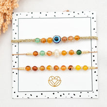 Load image into Gallery viewer, Bracelet Set Eyes and Stone
