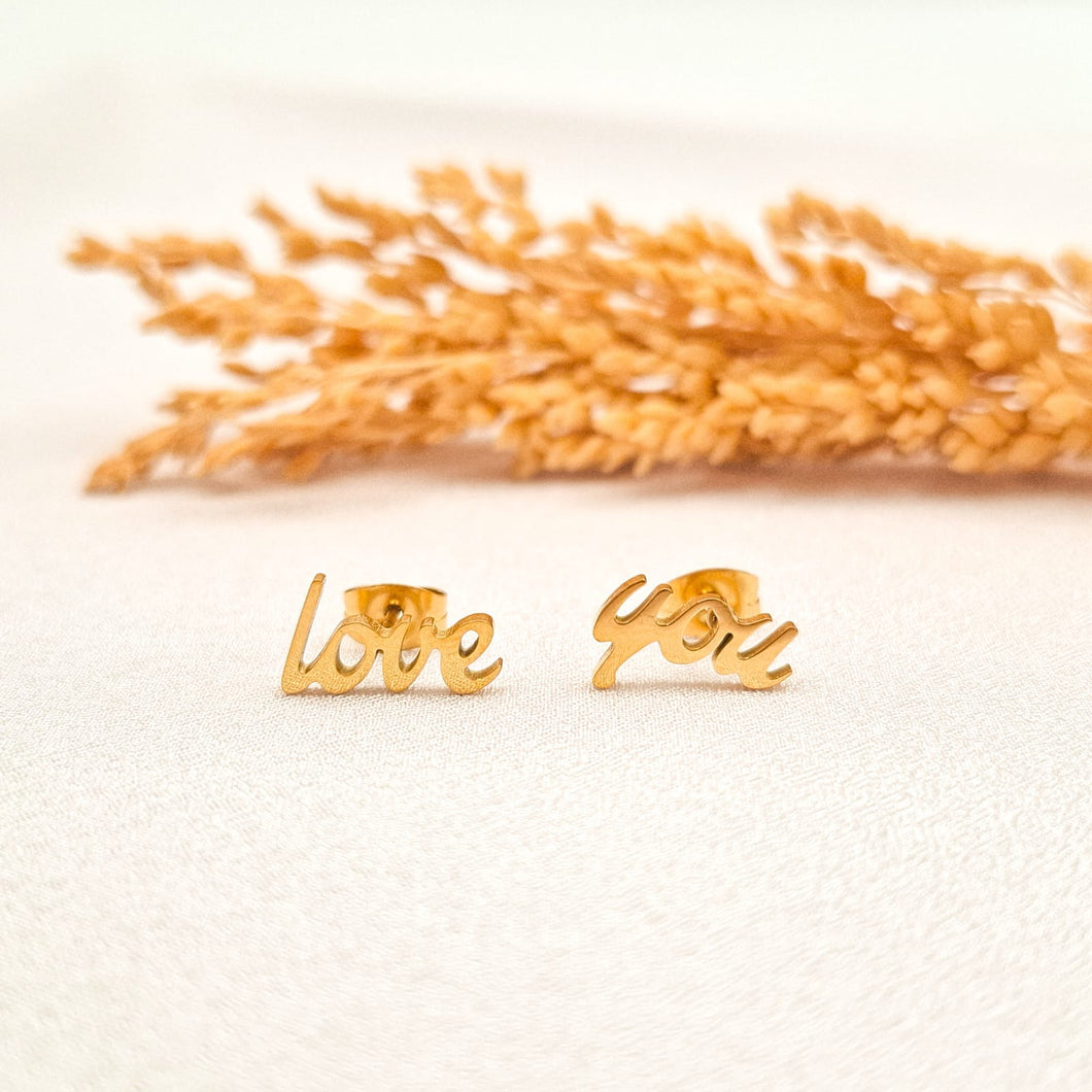 Earring Stud Love You