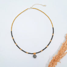 Load image into Gallery viewer, Choker Half Crystal Cube Pendant
