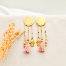 Load image into Gallery viewer, Earring Stud Circle and Charm
