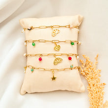 Load image into Gallery viewer, Bracelet Charm Pearl and Stone
