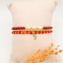 Load image into Gallery viewer, Bracelet Set Moon and Pearls
