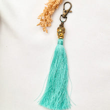 Load image into Gallery viewer, Keychain Tassel Buddha Head Small
