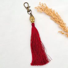 Load image into Gallery viewer, Keychain Tassel Buddha Head Small
