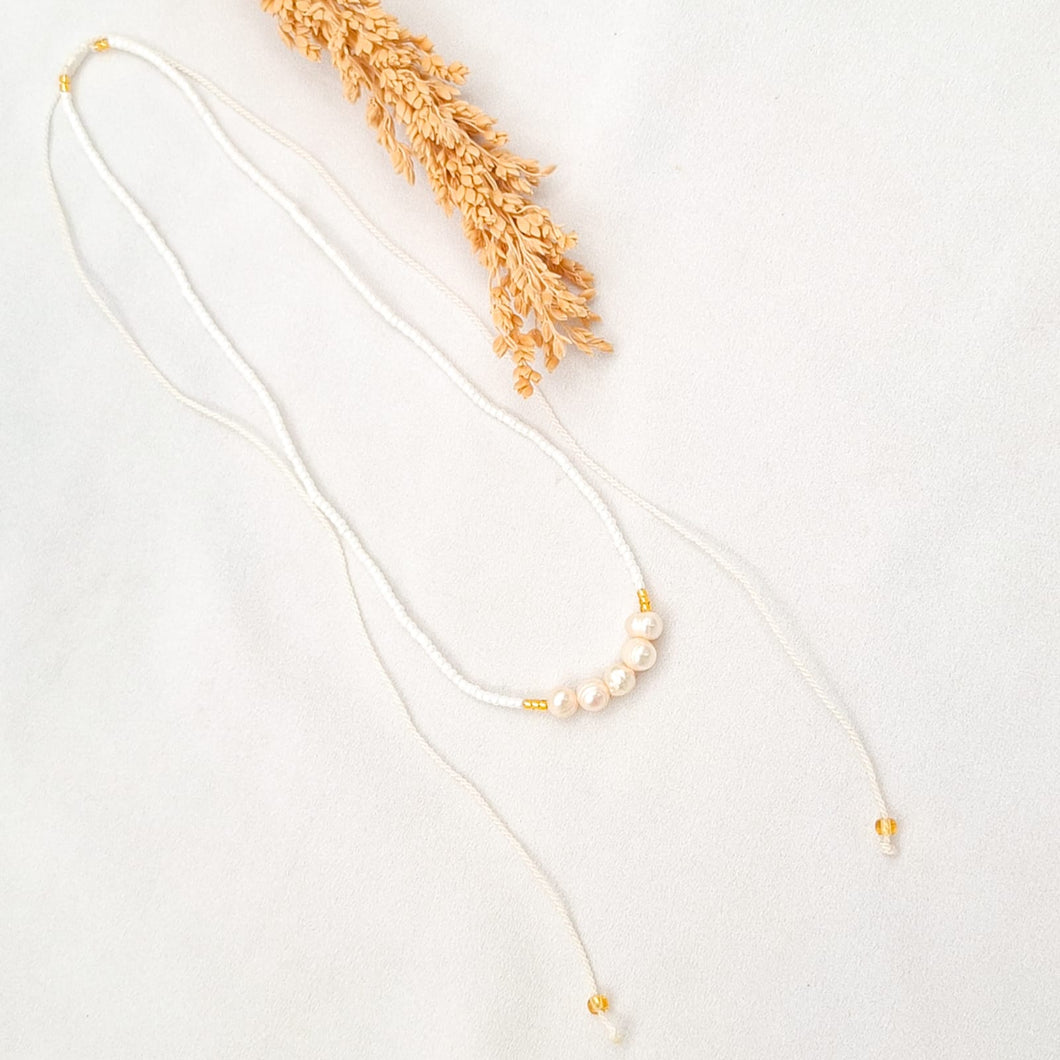Necklace Miyuki 5 Pearls ON SALE