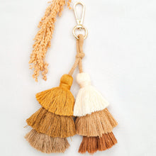 Load image into Gallery viewer, Keychain Double 3 Layer Tassel
